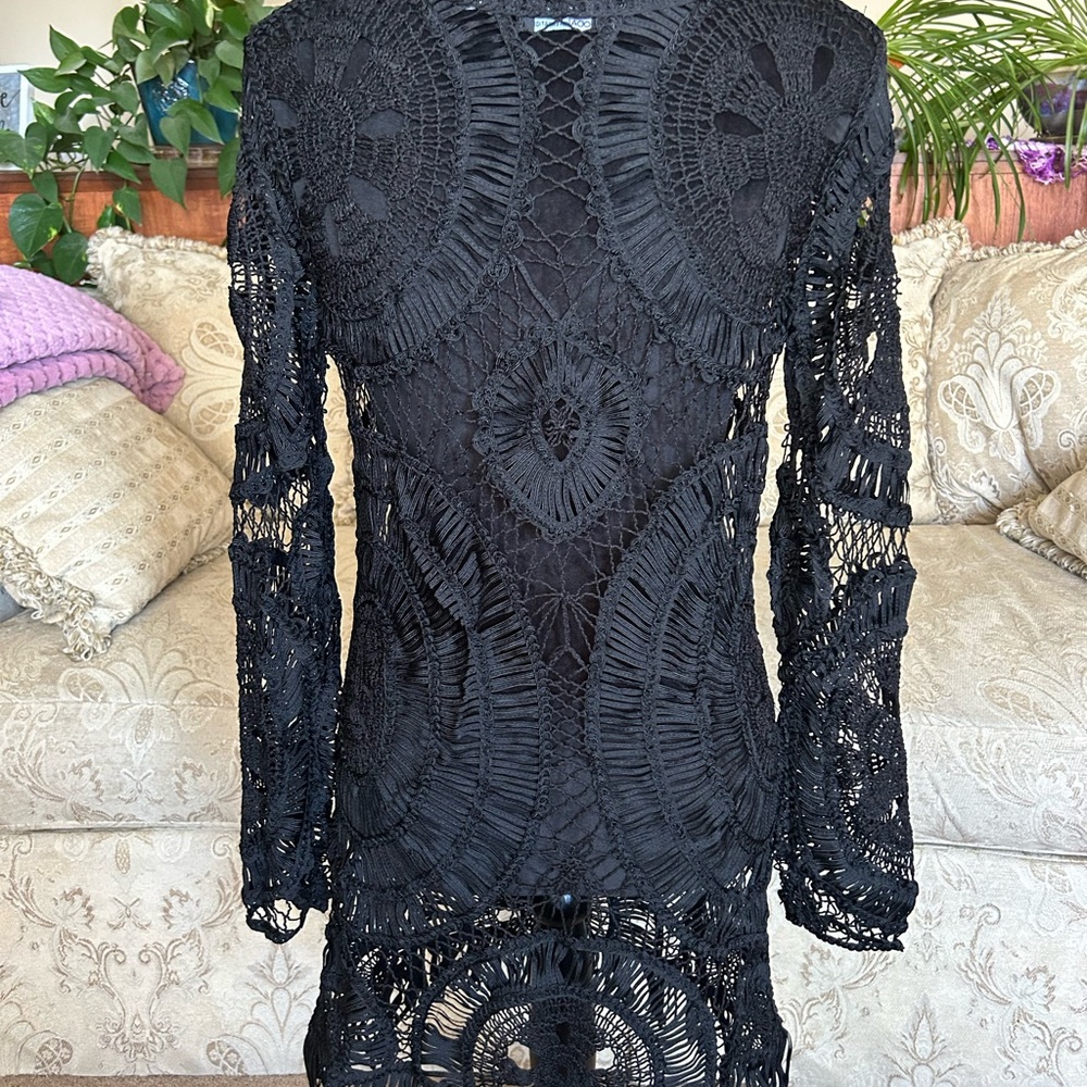 Victoria's Secret Black Fringe Cover-Up - Picture 2 of 9